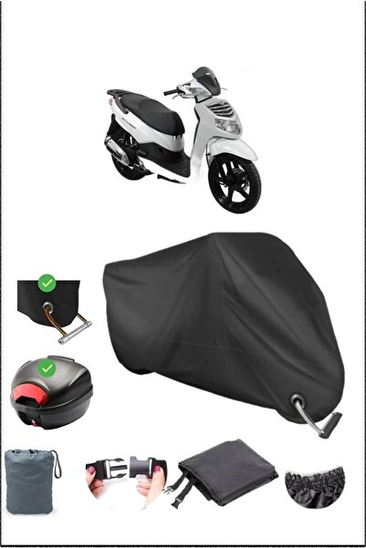 Breen Black Sym Hd Evo 200 Rear Bag Lock Compatible Waterproof Canvas (Motorc...