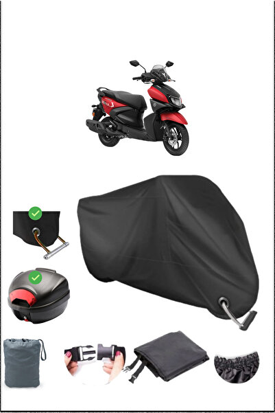 Breen قفل خلفي أسود من ياماها رايزر متوافق مع القماش المشمع المقاوم للماء (دراجة نارية)