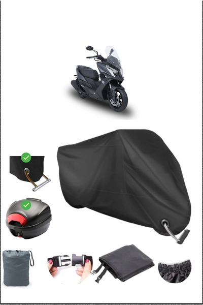 Breen أسود KYMCO DINK R 150 قفل خلفي متوافق مع القماش المشمع المقاوم للماء (د...