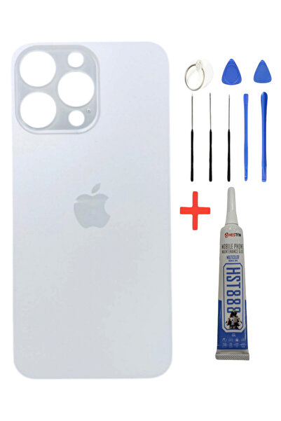 indirimplus iPhone 13 Pro Arka Kapak Cam Ürün 4 renk Pil Kapağı Cam Ürün Beya...