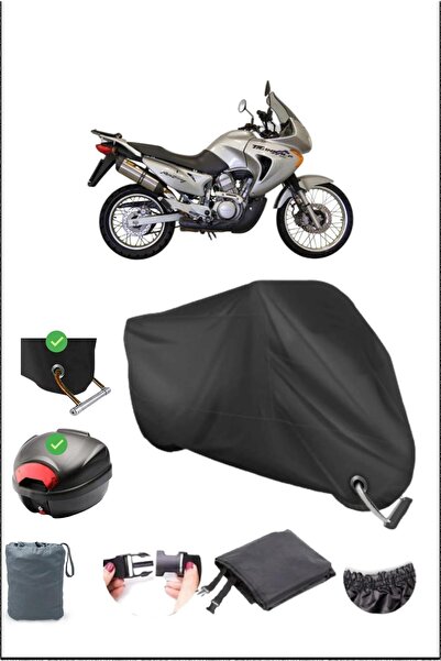 Breen Black Honda XL 650 Transalp Rear Bag Lock Compatible Waterproof Canvas ...