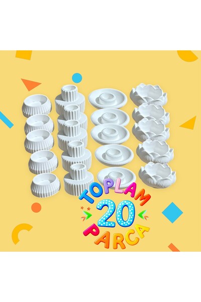 Genel Markalar 20'li Boyanabilir Mumluk Seti, Renkli ve Eğlenceli Dekorasyon ...