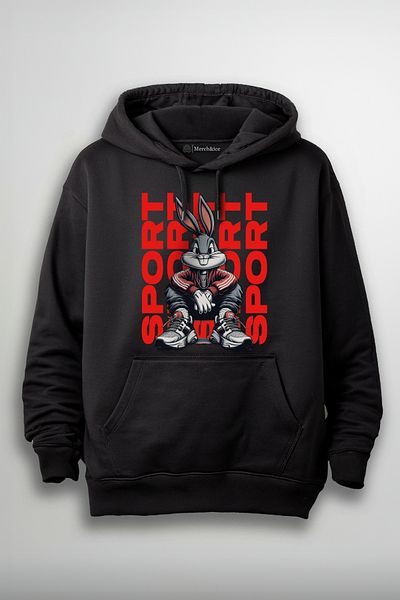 Merch&ice Hanorac sport unisex cu imprimeu Buggs Bunny