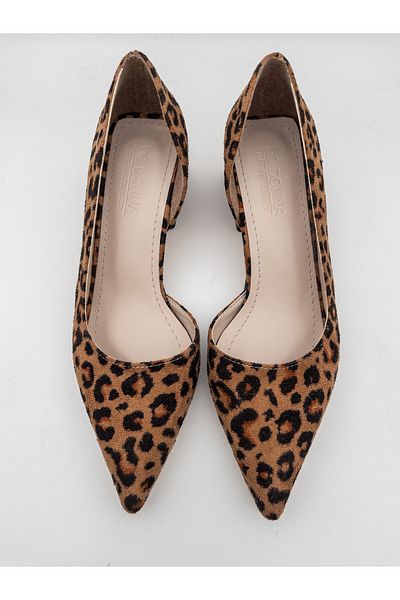 DC DONNA Pantofi de seară cu toc argintiu de 5 cm de damă