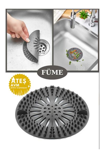 Euro Pink Silicone Strainer Bathroom and Kitchen Drain Sealer Sink Strainer Garbage Holder