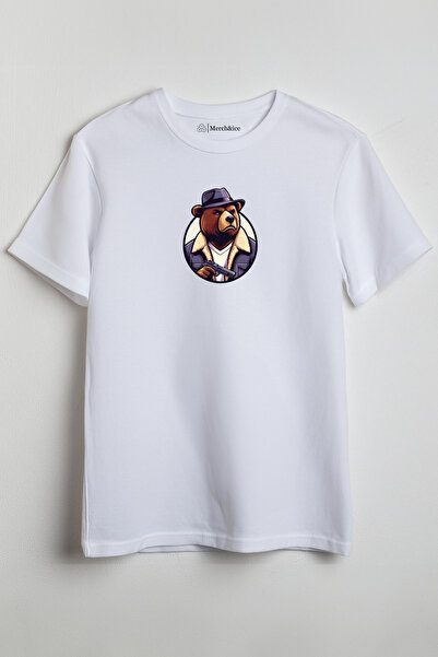 Merch&ice Čovek-medved sa pištoljem Štampano Unisex T-shirt