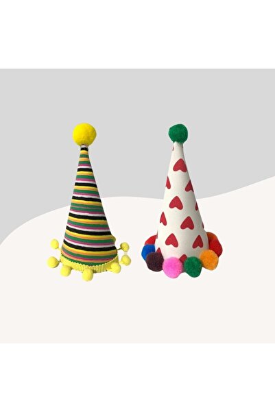 Miçikopet 2Pi قبعة حفلة PS71 للقطط والكلاب الصغيرة السلالات (صناعة يدوية)