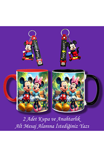 Ceymas Hediyelik 14 Şubat Sevgililer Günü Özel Seri Mickey ve Minnie Mouse Ku...