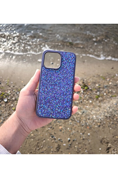 DGN İphone 14 Plus Ve 15 Plus Uyumlu Parlak Pırlanta Taşlı Elmas Pullu Işıltı...
