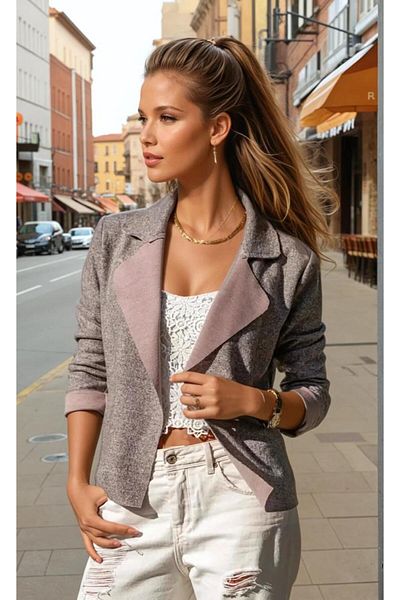 Pasaklı Giyim Women's Powder Soft Self-Textured Long Sleeve Knitwear Cardigan Jacket 7002975264