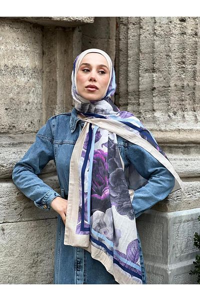 Modakaşmir روز نمط الخيزران شال