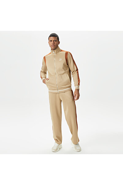 Puma T7 Track Erkek Bej Eşofman Üstü