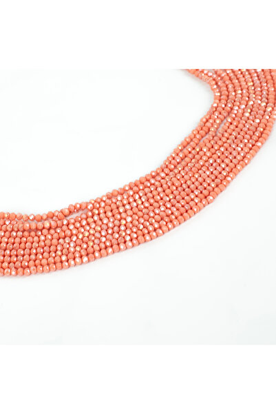 yfhobi 1 Dizi (130-135 Adet) - 3 mm Yassı Kristal Cam Boncuk Dizisi Mat Janja...