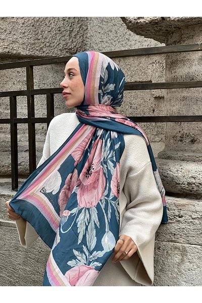 Modakaşmir Şal din bambus cu model Margarita