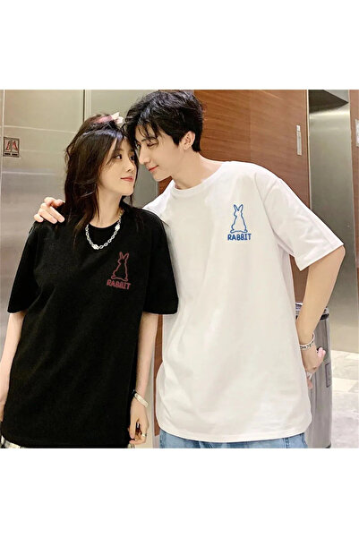 FECCY Cotton 2Pcs Tir Harajuku Style Couple Lover Combinations Couple Clothin...