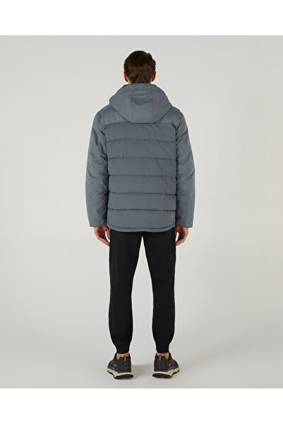 SKECHERS M Outerwear Padded Jacket Erkek Gri Mont S242077-003