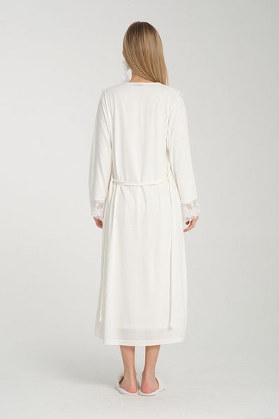 Effortt Elegant Lace Detailed Maternity & Maternity Sleepwear & Dressing Gown Set - Primum 4 Pieces