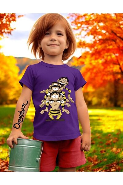 oneagılyazı تي شيرت بناتي كبير الحجم مطبوع من دالتونز