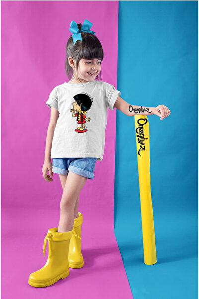 oneagılyazı Tricou supradimensionat pentru fete cu imprimeu Cedric Chen