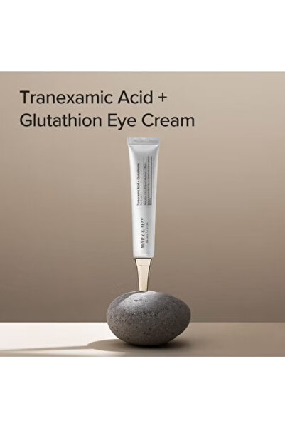 Mary & May كريم العين بحمض الترانيكساميك والجلوتاثيون من ماري آند ماي، حمض الترانيكساميك 1.05 أونصة سائلة / 30 مل | يقلل من الهالات السوداء