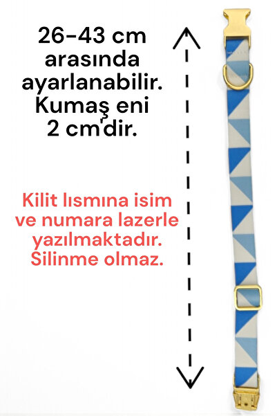 CARAMELOS İsimli Köpek Tasması, Köpek Künyesi, Isimlik, Küçük Irk Ve Orta Irk, Kişiye Özel Metal Kilit, 2 Cm