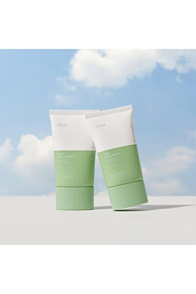 ANUA Airy Sun Cream spf 50+, 50ml, 1.69oz | NO Residue, MOISTURE 1.69 Fl Oz (Pack of 1)