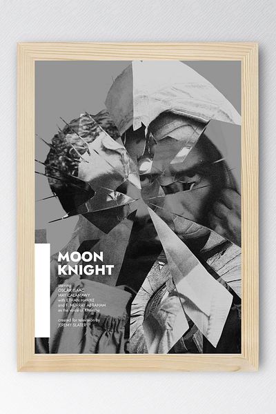 Saturn Moon Knight Framed Painting - Moon Knight Marvel Movie Poster Painting