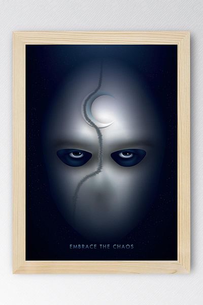 Saturn Moon Knight Framed Painting - Moon Knight Marvel Movie Poster Painting