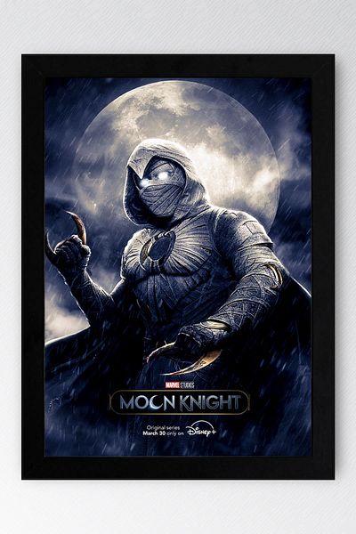 Saturn Pictură înrămată Moon Knight - Moon Knight Marvel Series Poster Painting