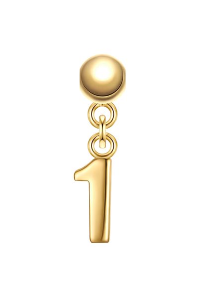 Glanzstücke München Silbercharm Charm Sterling Silber gelbgold