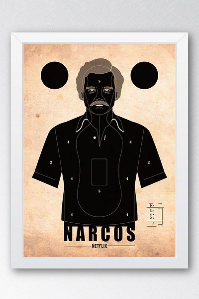 Saturn Ζωγραφική με κορνίζα Narcos - Ζωγραφική αφίσας της τηλεοπτικής σειράς Narcos