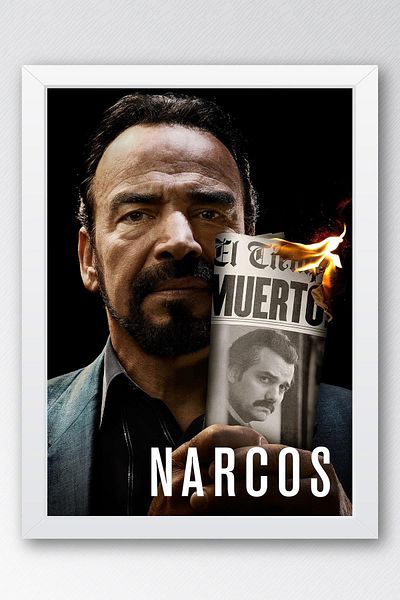 Saturn Ζωγραφική με κορνίζα Narcos - Ζωγραφική αφίσας της τηλεοπτικής σειράς Narcos