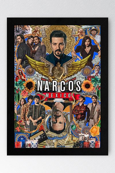 Saturn Tablou înrămat Narcos Mexico - Tablou poster serie Narcos