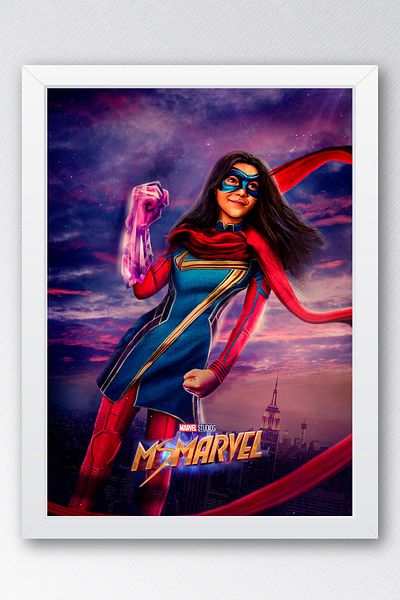 Saturn Pictură înrămate Ms Marvel - Ms. Marvel Poster Film Pictură