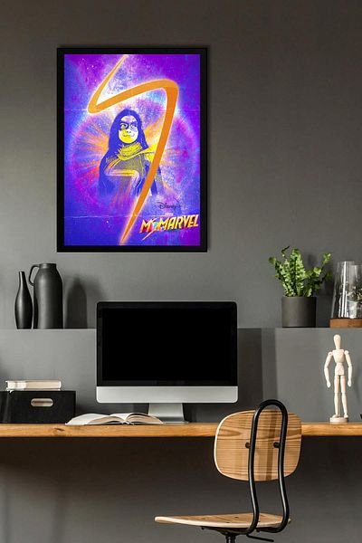 Saturn Pictură înrămate Ms Marvel - Ms. Marvel Poster Film Pictură