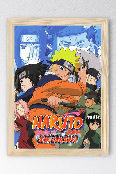 Saturn Naruto Framed Painting - Naruto Manga Anime Poster Painting
