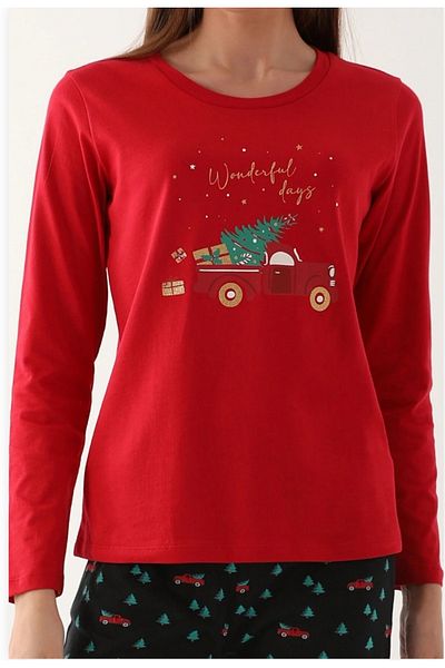 Arnetta Women's Red Pajama Set