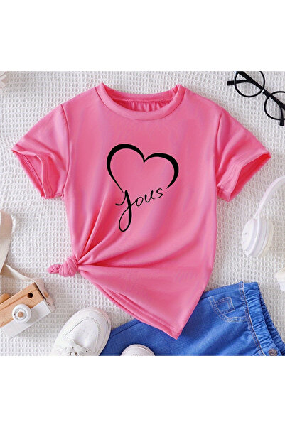 Wish BF Jous Heart Štampano Oversize kroj T-shirt