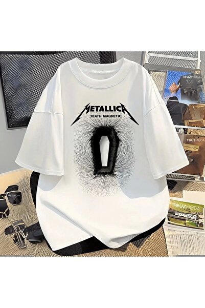 Violon Rock serija Metallica Death Magnetic Štampano Unisex Oversize kroj T-s...