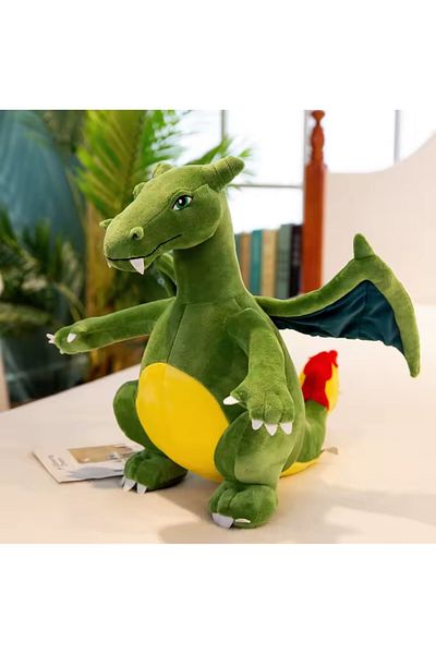 NB market Charizard Pokemon Plush Toy - 25cm Green Dragon Figure