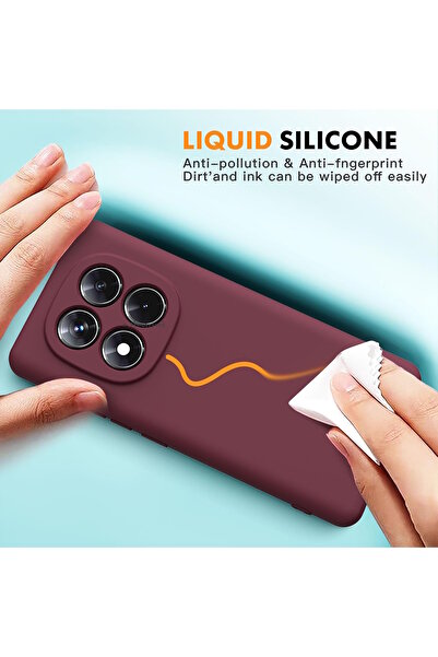 m.tk moveteck Xiaomi Redmi Note 14 Pro Plus Kılıf Lansman Kamera Korumalı içi Kadife Yumuşak Renkli Süet Silikon