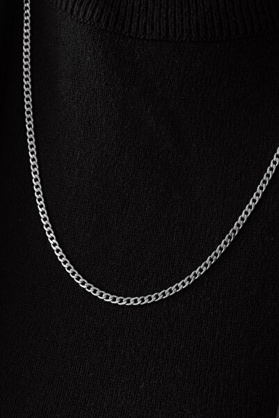 ByFlorya Jewelry قلادة سلسلة ذواقة رفيعة من الفولاذ غير مشوهة 3 مم للجنسين