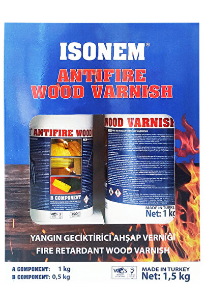İsonem Boya & Yalıtım Teknolojileri İSONEM Antifire Wood Varnish Yangın Geçiktirici Ahşap Verniği