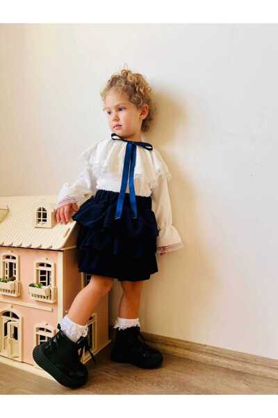 EFSACE Miniwy Velvet Skirt Suit