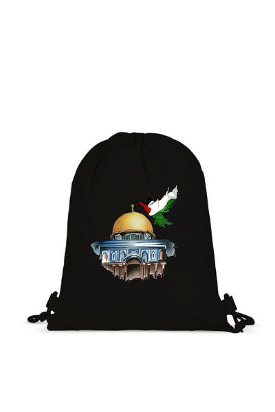 Boomtown Black Cloth Backpack