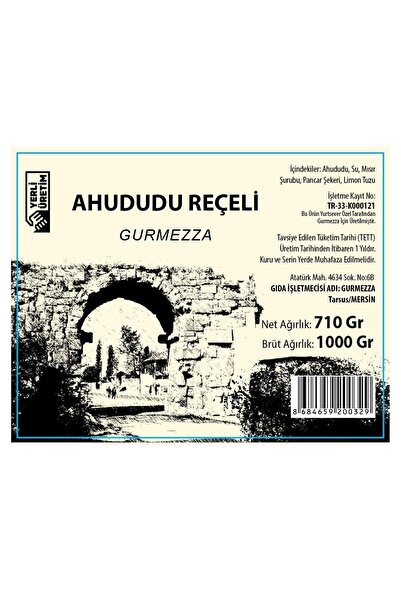 gurmezza Ahududu Reçeli (710 GR NET)