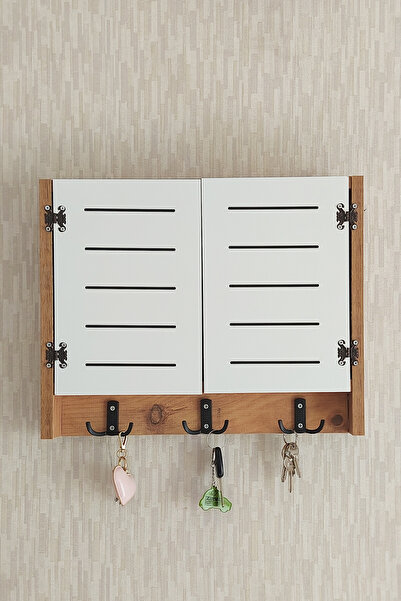 hobicehayaller صندوق تخزين مزخرف بسلسلة مفاتيح مقاس 35 × 40 سم!