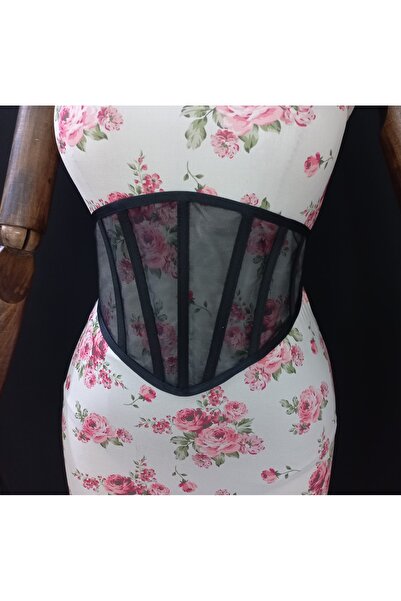 es moda shop Zozan Underwire حزام مشد نسائي مرن من الخلف باللون الأسود