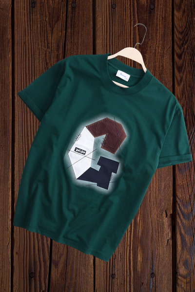 Wish BF Design Geometric cu imprimeu supradimensionat tricou