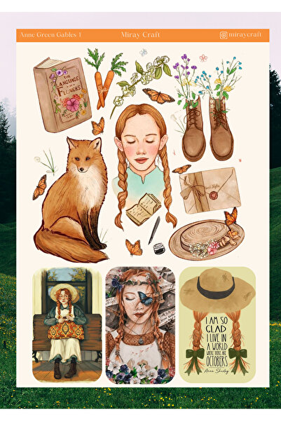 MirayDesign YEŞİLİN KIZI ANNE TEMALI 12*17CM STİCKER